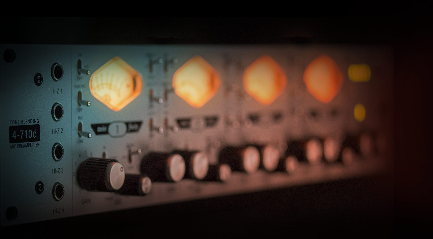 4-710d Four-Channel Tone-Blending Mic Preamp
